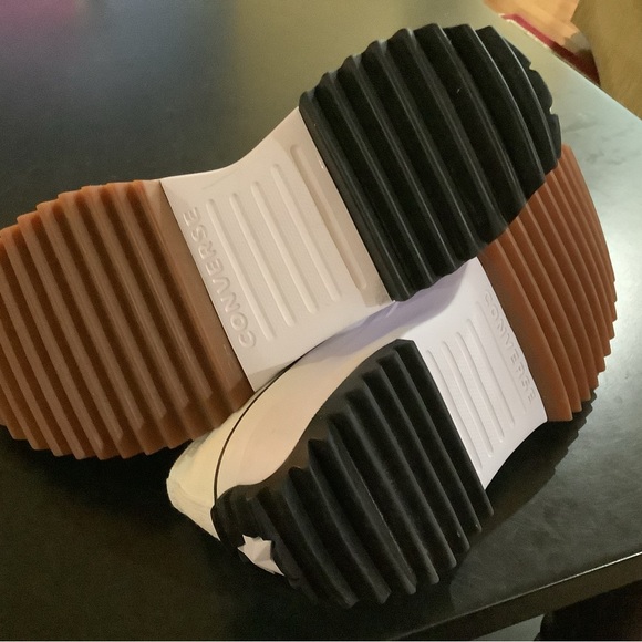 Converse White Platform Sneakers - Picture 8 of 12